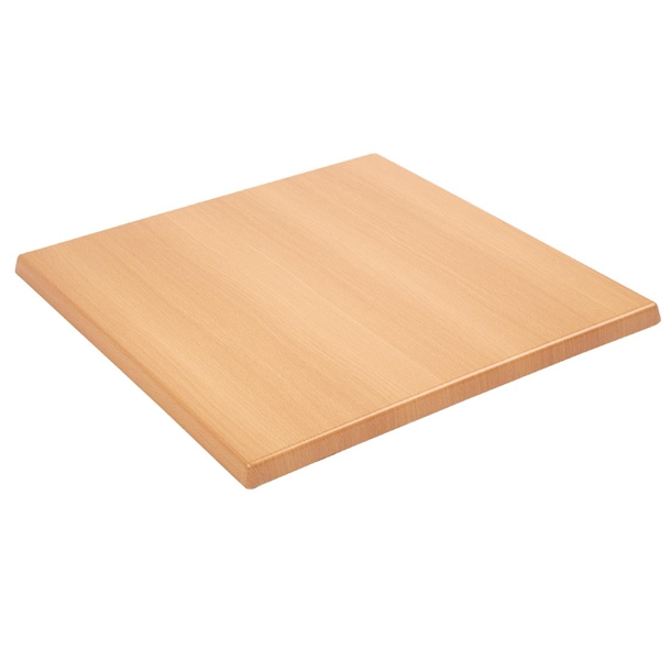 Bolero Pre-drilled Square Table Tops Beech Effect Bolero Pre-drilled Square Table Tops Beech Effect
