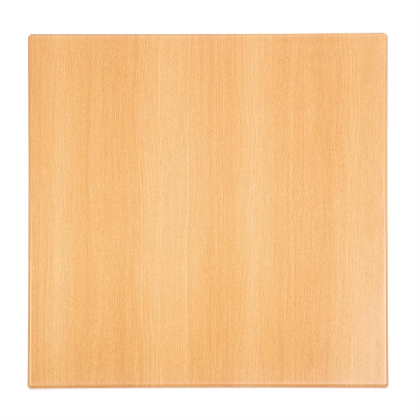 Bolero Pre-drilled Square Table Tops Beech Effect Bolero Pre-drilled Square Table Tops Beech Effect