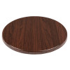 Bolero Round Table Top Dark Brown 600mm