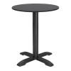 Bolero Matte Black Round Outdoor Table Top 600mm Bolero Matte Black Round Outdoor Table Top 600mm