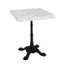 Bolero Pre-drilled Square Table Top Marble Effect 600mm