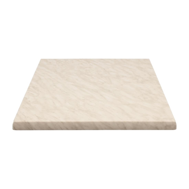 2 x Werzalit Marble 700mm Square Duratop Tabletop by SM France 2 x Werzalit Marble 700mm Square Duratop Tabletop by SM France