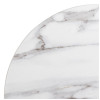 Bolero Pre-drilled Round Table Top Marble Effect 600mm