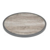 Bolero Fibre Glass Round Table Top Wood Effect 580mm