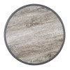 Bolero Fibre Glass Round Table Top Wood Effect 580mm