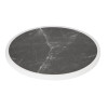 Bolero Fibre Glass Round Table Top Dark Granite Effect 580mm