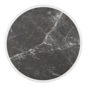 Bolero Fibre Glass Round Table Top Dark Granite Effect 580mm