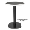 Bolero Fibre Glass Round Table Top Dark Granite Effect 580mm