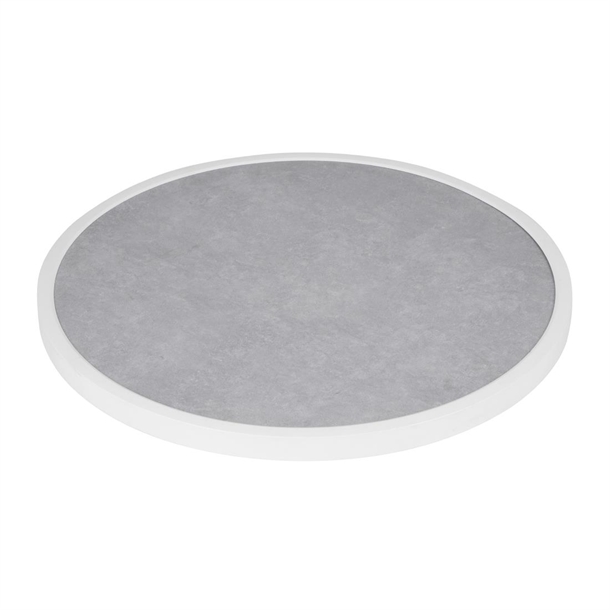 Bolero Fibre Glass Round Table Top Grey Stone Effect 580mm Bolero Fibre Glass Round Table Top Grey Stone Effect 580mm