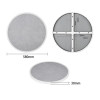 Bolero Fibre Glass Round Table Top Grey Stone Effect 580mm Bolero Fibre Glass Round Table Top Grey Stone Effect 580mm