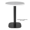 Bolero Fibre Glass Round Table Top Grey Stone Effect 580mm Bolero Fibre Glass Round Table Top Grey Stone Effect 580mm