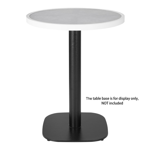 Bolero Fibre Glass Round Table Top Grey Stone Effect 580mm Bolero Fibre Glass Round Table Top Grey Stone Effect 580mm