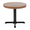 Bolero Pre-Drilled Round Table Top Urban Dark 600mm Bolero Pre-Drilled Round Table Top Urban Dark 600mm