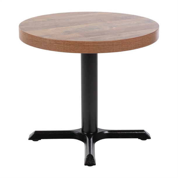 Bolero Pre-Drilled Round Table Top Urban Dark 600mm Bolero Pre-Drilled Round Table Top Urban Dark 600mm