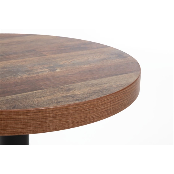 Bolero Pre-Drilled Round Table Top Urban Dark 600mm Bolero Pre-Drilled Round Table Top Urban Dark 600mm