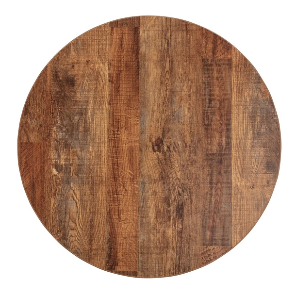 Bolero Pre-Drilled Round Table Top Urban Dark 600mm Bolero Pre-Drilled Round Table Top Urban Dark 600mm