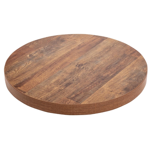 Bolero Pre-Drilled Round Table Top Urban Dark 600mm Bolero Pre-Drilled Round Table Top Urban Dark 600mm