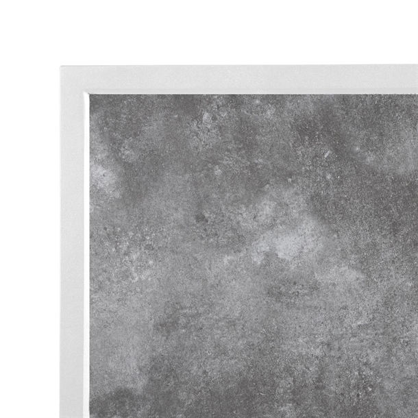 Bolero Dark Stone Effect Outdoor Tempered Glass Table Top White Trim - 700mm Bolero Dark Stone Effect Outdoor Tempered Glass Table Top White Trim - 700mm