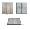 Bolero Wood Grain Effect Outdoor Tempered Glass Table Top Grey Trim 700mm Bolero Wood Grain Effect Outdoor Tempered Glass Table Top Grey Trim 700mm