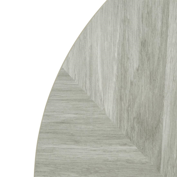 Bolero Pre-Drilled Round Table Top Chevron Design 600mm