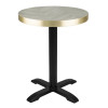 Bolero Pre-Drilled Round Table Top Chevron Design 600mm