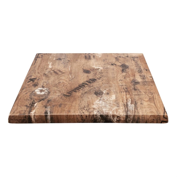 2 x Werzalit 600mm Square Duratop Tabletop by SM France 2 x Werzalit 600mm Square Duratop Tabletop by SM France