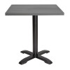 Bolero Aluminium Square Table Top Dark Grey 700mm