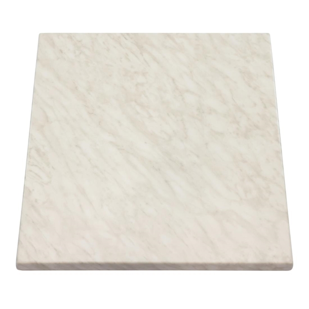 2 x Werzalit Marble 600mm Square Duratop Tabletop by SM France 2 x Werzalit Marble 600mm Square Duratop Tabletop by SM France