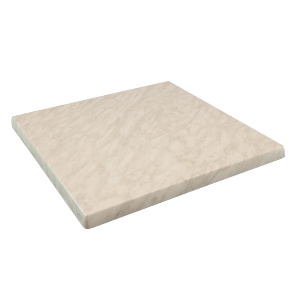 2 x Werzalit Marble 600mm Square Duratop Tabletop by SM France 2 x Werzalit Marble 600mm Square Duratop Tabletop by SM France