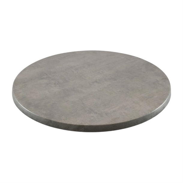 2 x Werzalit City 800mm dia Duratop Tabletop by SM France 2 x Werzalit City 800mm dia Duratop Tabletop by SM France