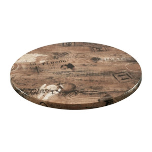 2 x Werzalit 800mm dia Duratop Tabletop by SM France