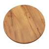 2 x Werzalit New Boston 800mm dia Duratop Tabletop by SM France 2 x Werzalit New Boston 800mm dia Duratop Tabletop by SM France
