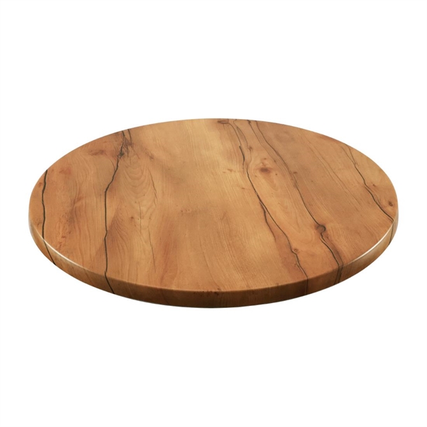 2 x Werzalit New Boston 800mm dia Duratop Tabletop by SM France 2 x Werzalit New Boston 800mm dia Duratop Tabletop by SM France