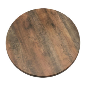 2 x Furnlink Werzalit Arizona 800mm dia Duratop Tabletop by SM France