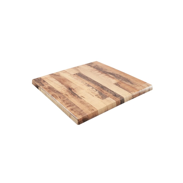 2 x Werzalit Rustic Kansas 700mm Square Duratop Tabletop by SM France 2 x Werzalit Rustic Kansas 700mm Square Duratop Tabletop by SM France