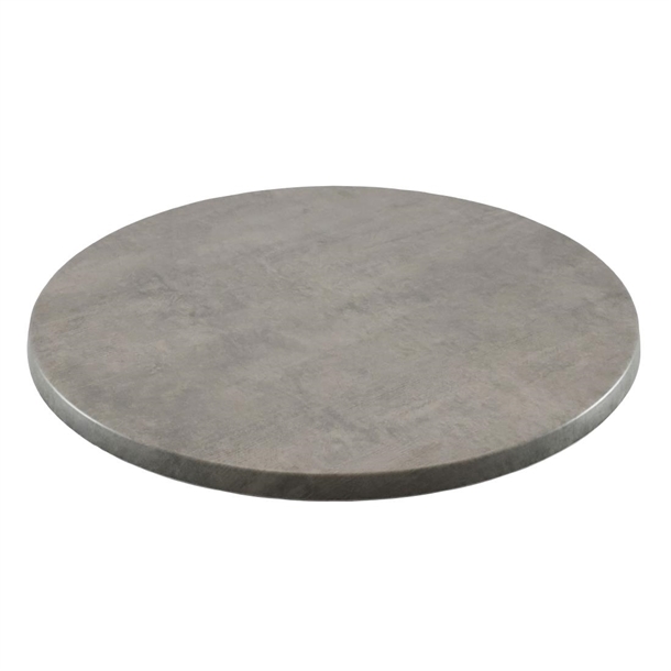 2 x Werzalit City 600mm dia Duratop Tabletop by SM France