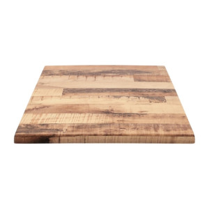 2 x Werzalit Rustic Kansas 800mm Square Duratop Tabletop by SM France
