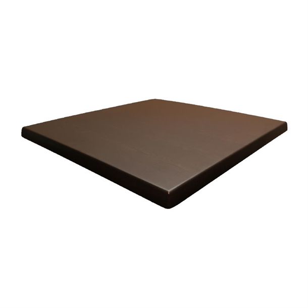 2 x Werzalit Wenge 800mm Square Duratop Tabletop by SM France 2 x Werzalit Wenge 800mm Square Duratop Tabletop by SM France
