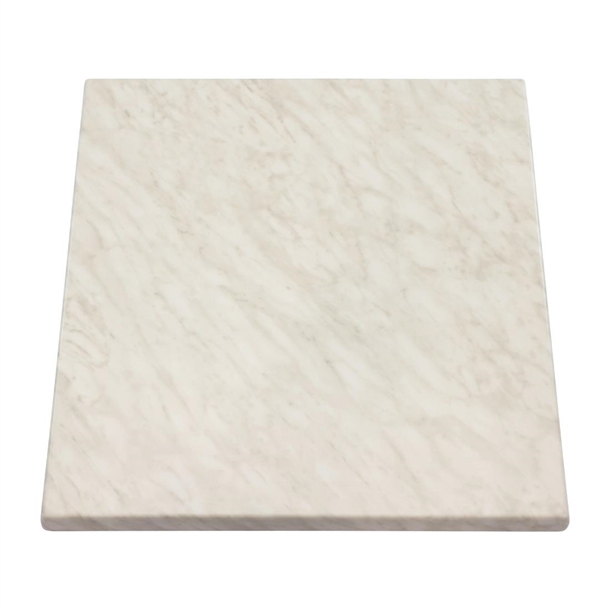 2 x Werzalit Marble 800mm Square Duratop Tabletop by SM France 2 x Werzalit Marble 800mm Square Duratop Tabletop by SM France