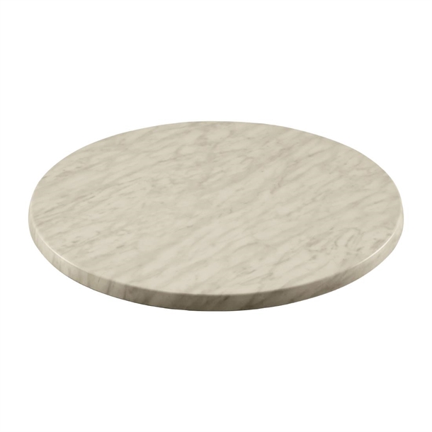 2 x Werzalit Marble 700mm dia Duratop Tabletop by SM France