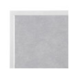 Bolero Light Grey Stone Effect Outdoor Tempered Glass Table Top White Trim 700mm