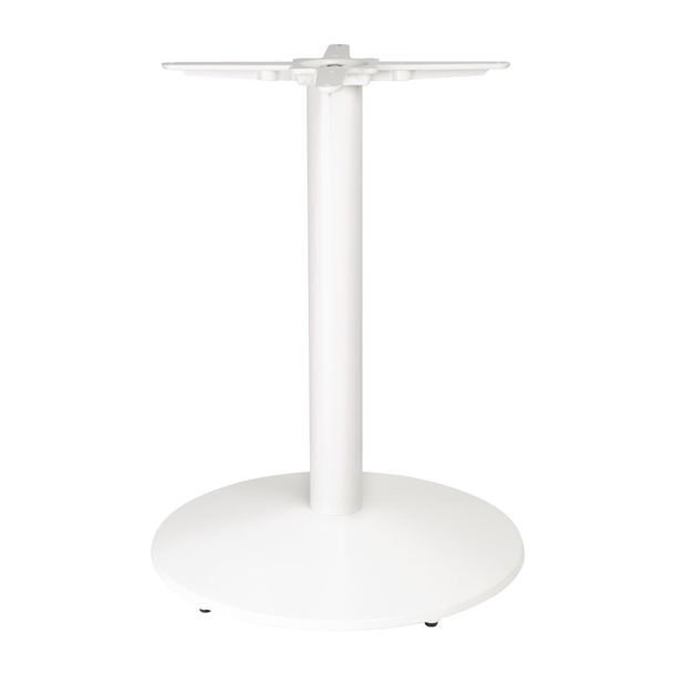 Bolero Cast Iron Round Table Base White Bolero Cast Iron Round Table Base White