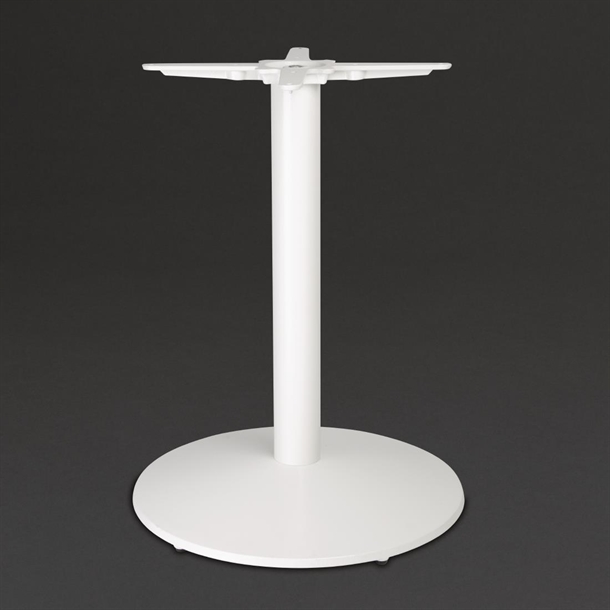 Bolero Cast Iron Round Table Base White Bolero Cast Iron Round Table Base White