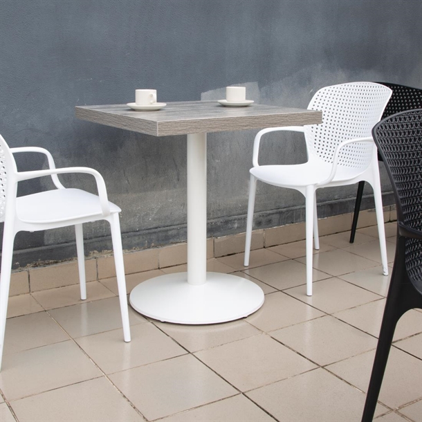 Bolero Cast Iron Round Table Base White Bolero Cast Iron Round Table Base White