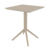 Furnlink Siesta Exclusive Sky Folding Table 60 Square - Taupe