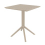 Furnlink Siesta Exclusive Sky Folding Table 60 Square - Taupe