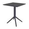Furnlink Siesta Exclusive Sky Folding Table 60 Square - Anthracite