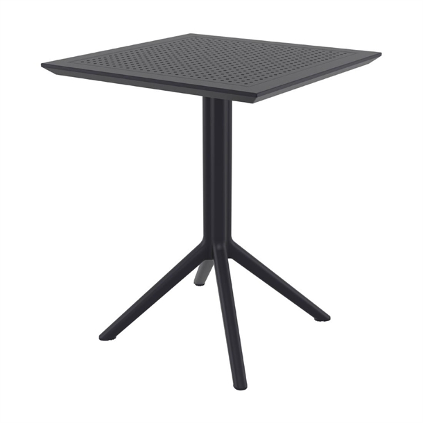 Furnlink Siesta Exclusive Sky Folding Table 60 Square - Black Furnlink Siesta Exclusive Sky Folding Table 60 Square - Black
