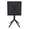 Furnlink Siesta Exclusive Sky Folding Table 60 Square - Black Furnlink Siesta Exclusive Sky Folding Table 60 Square - Black