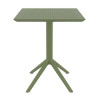 Furnlink Siesta Exclusive Sky Folding Table 60 Square - Olive Green